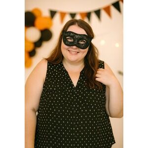 Torrid Women's Plus Size 3 Sleeveless Skull Diamond Star Print‎ Top Blouse